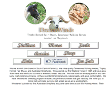 Tablet Screenshot of dreamwindsfarm.com